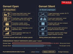 Genset Open vs Silent