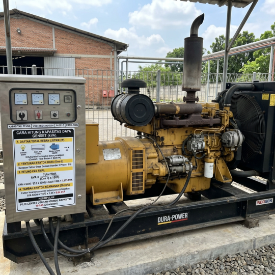 cara hitung daya genset