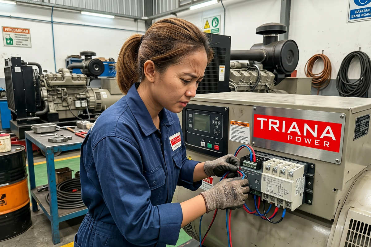 cara pasang transfer switch genset