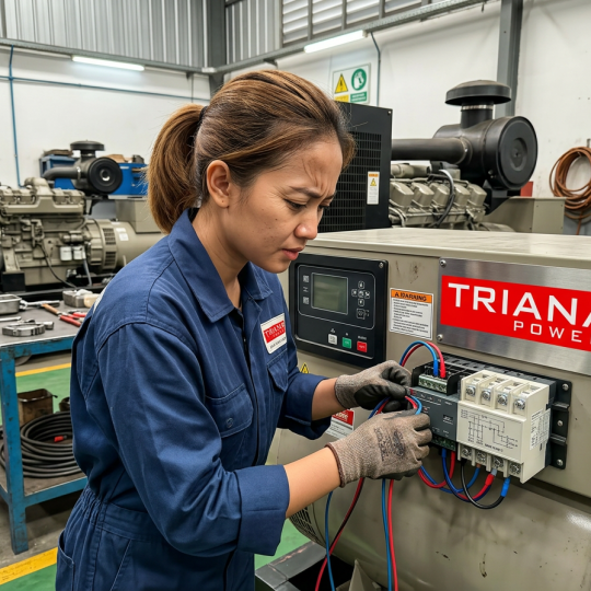 cara pasang transfer switch genset