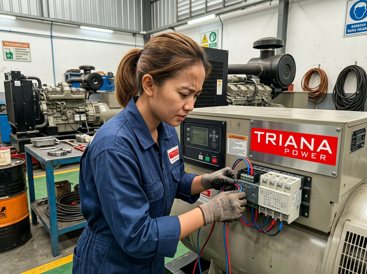 cara pasang transfer switch genset