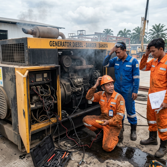 penyebab genset mati mendadak