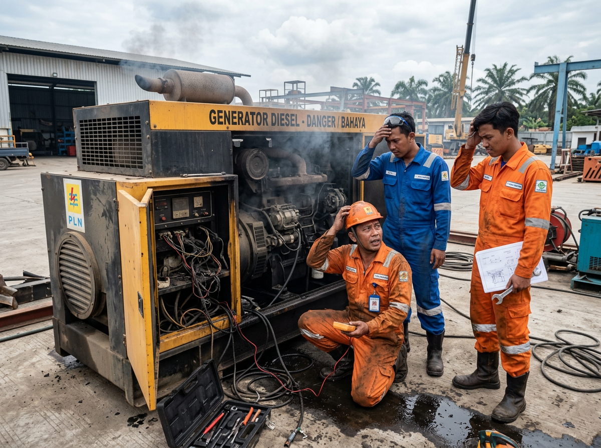 7 Penyebab Genset Mati Mendadak yang Sering Diabaikan
