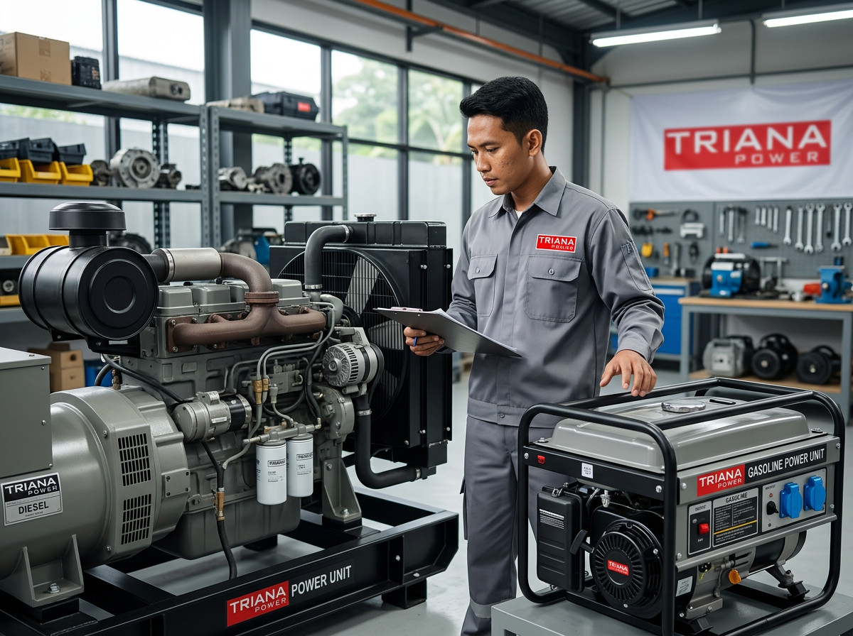 perbedaan genset diesel dan bensin