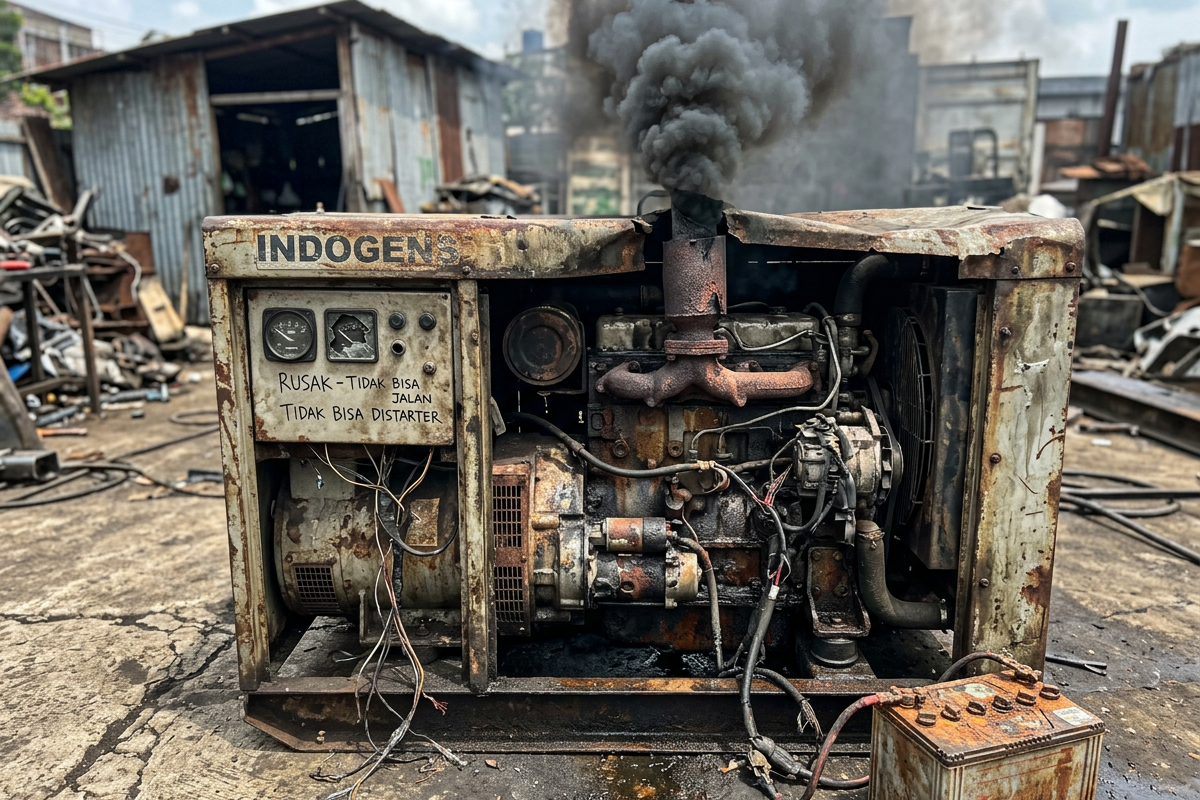 genset tidak bisa distarter