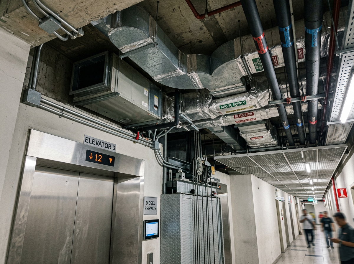 AC Sentral dan Lift