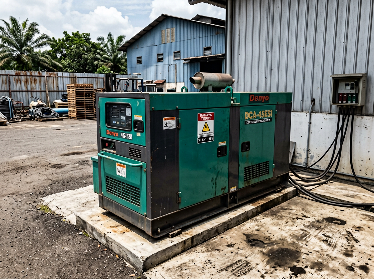 Genset Silent Peredam Suara