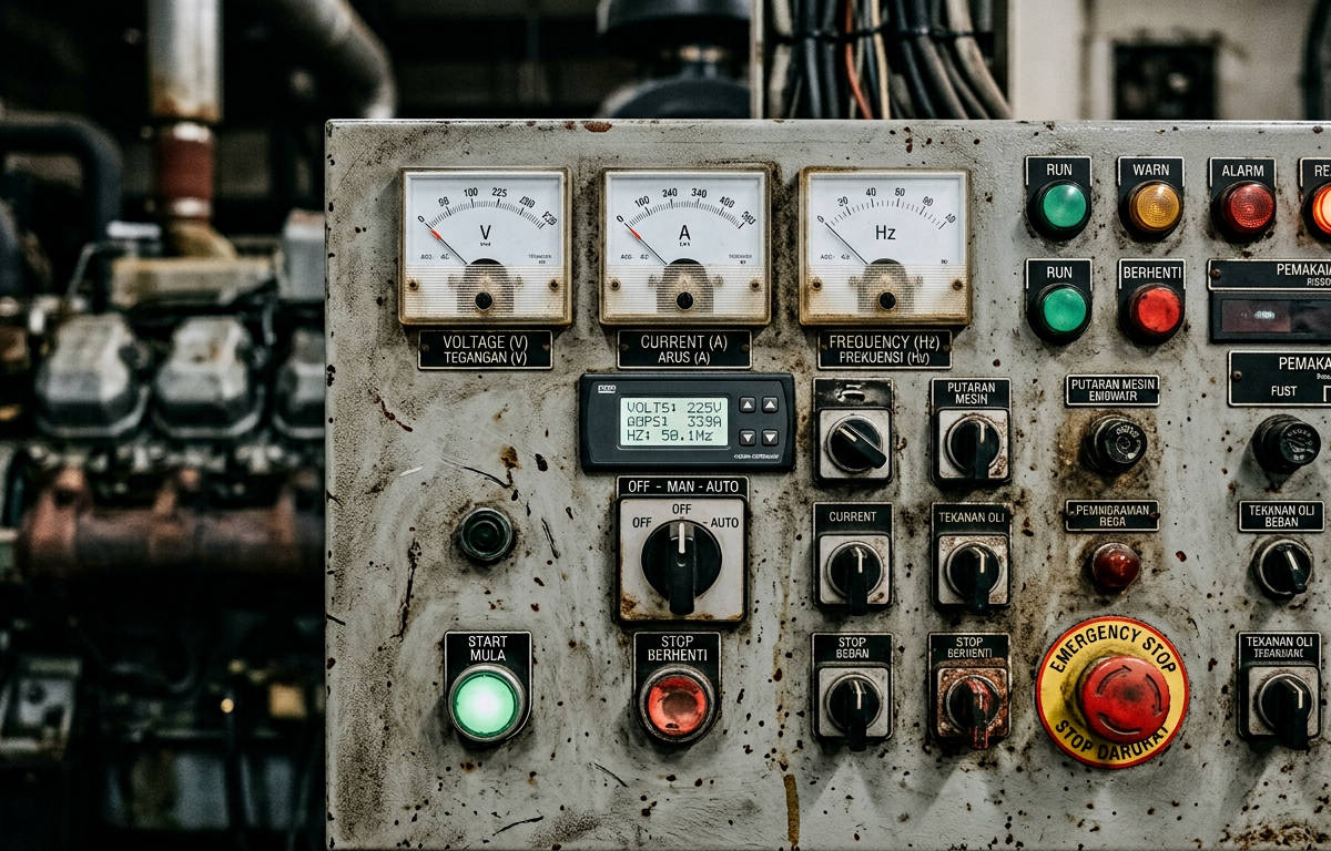 panel kontrol genset korslet