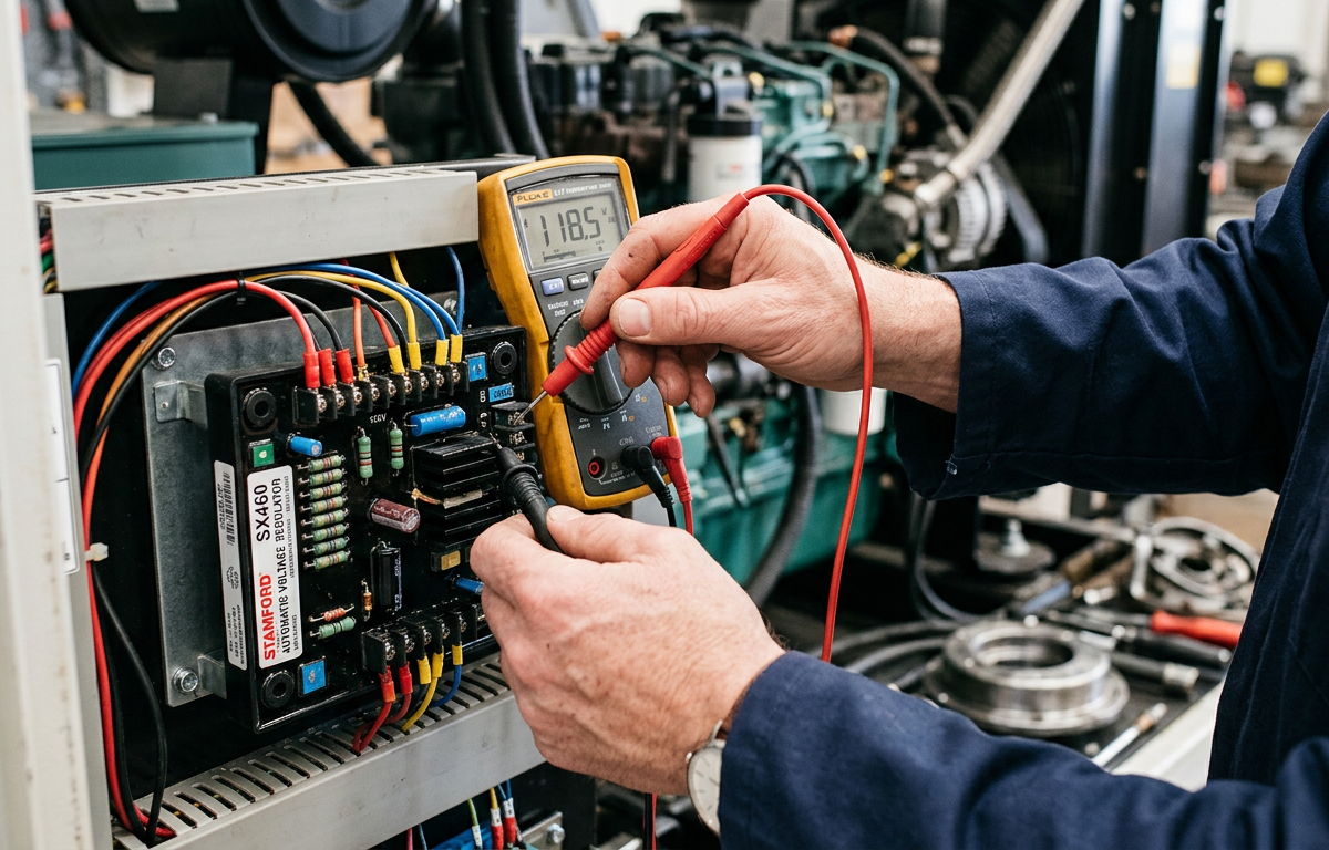 AVR genset lemah