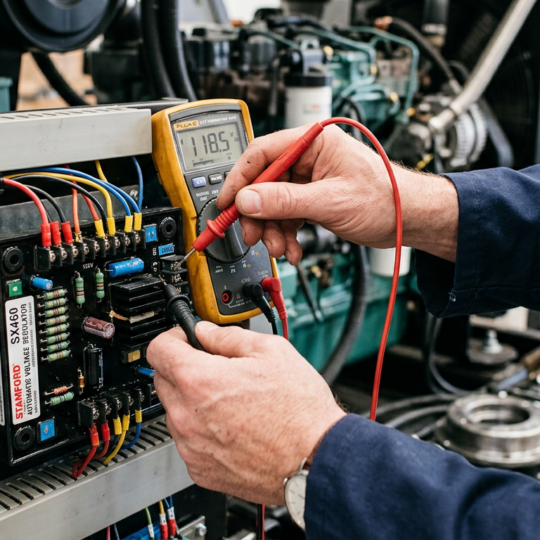 AVR genset lemah