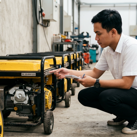 cara cek part number genset