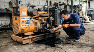 genset bocor oli