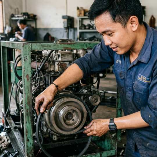 kapan ganti v-belt genset