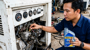 sensor tekanan oli genset rusak